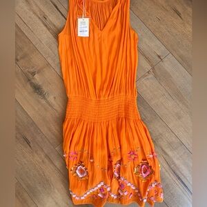 Ramy Brook Candy Orange Dress NWT